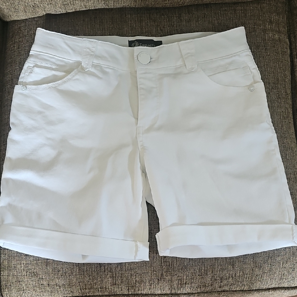 Democracy Ab Solution White Denim Short, 6